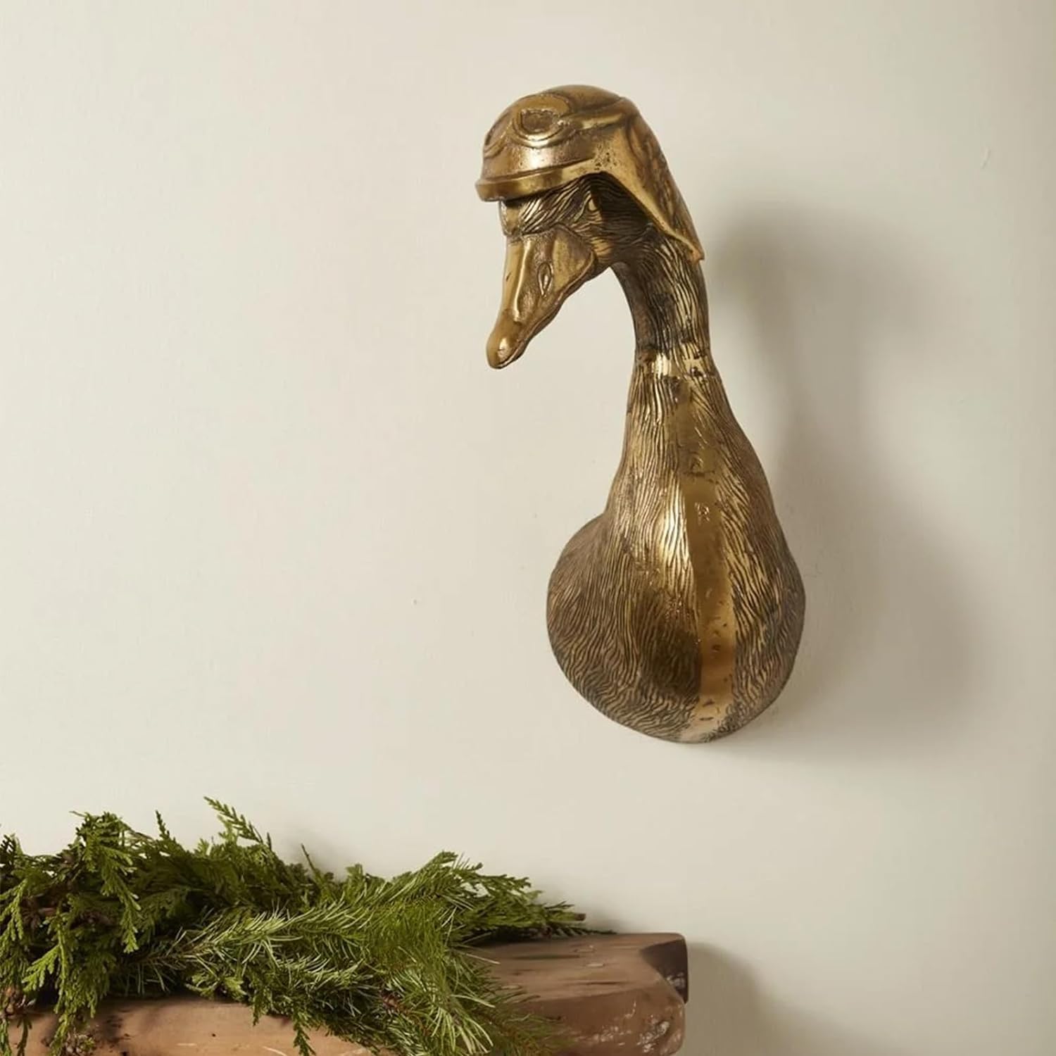 Maytopia 3D Resin Animal Head Wall Sculpture Duck