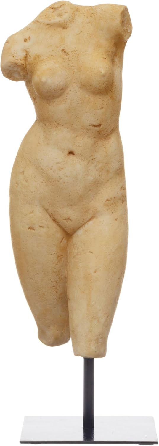 Creative Co-Op Resin Female Figure with Plaster Finish