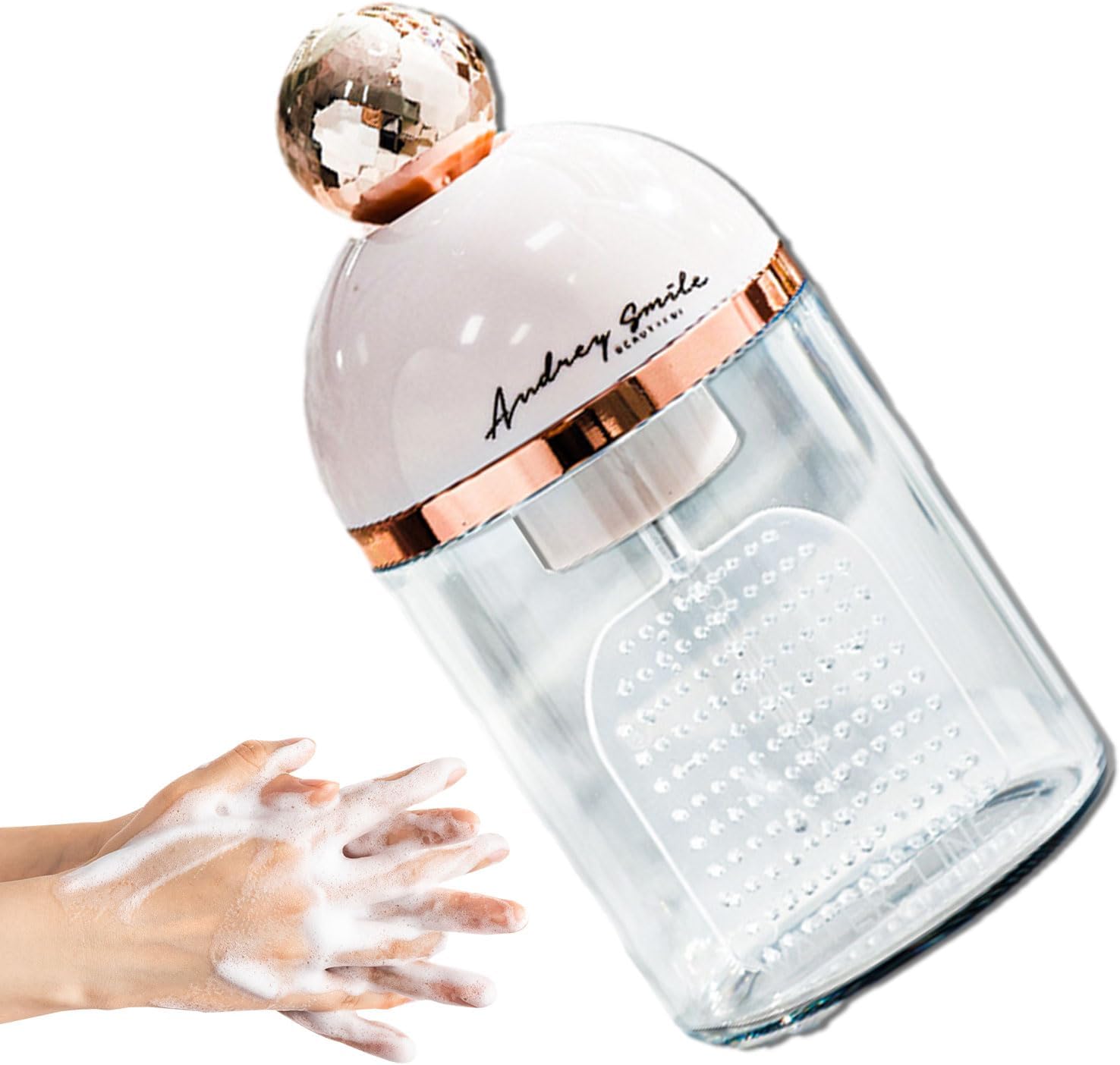 Touchless Dish Soap Dispenser with LED Light and Foaming Feature Pink