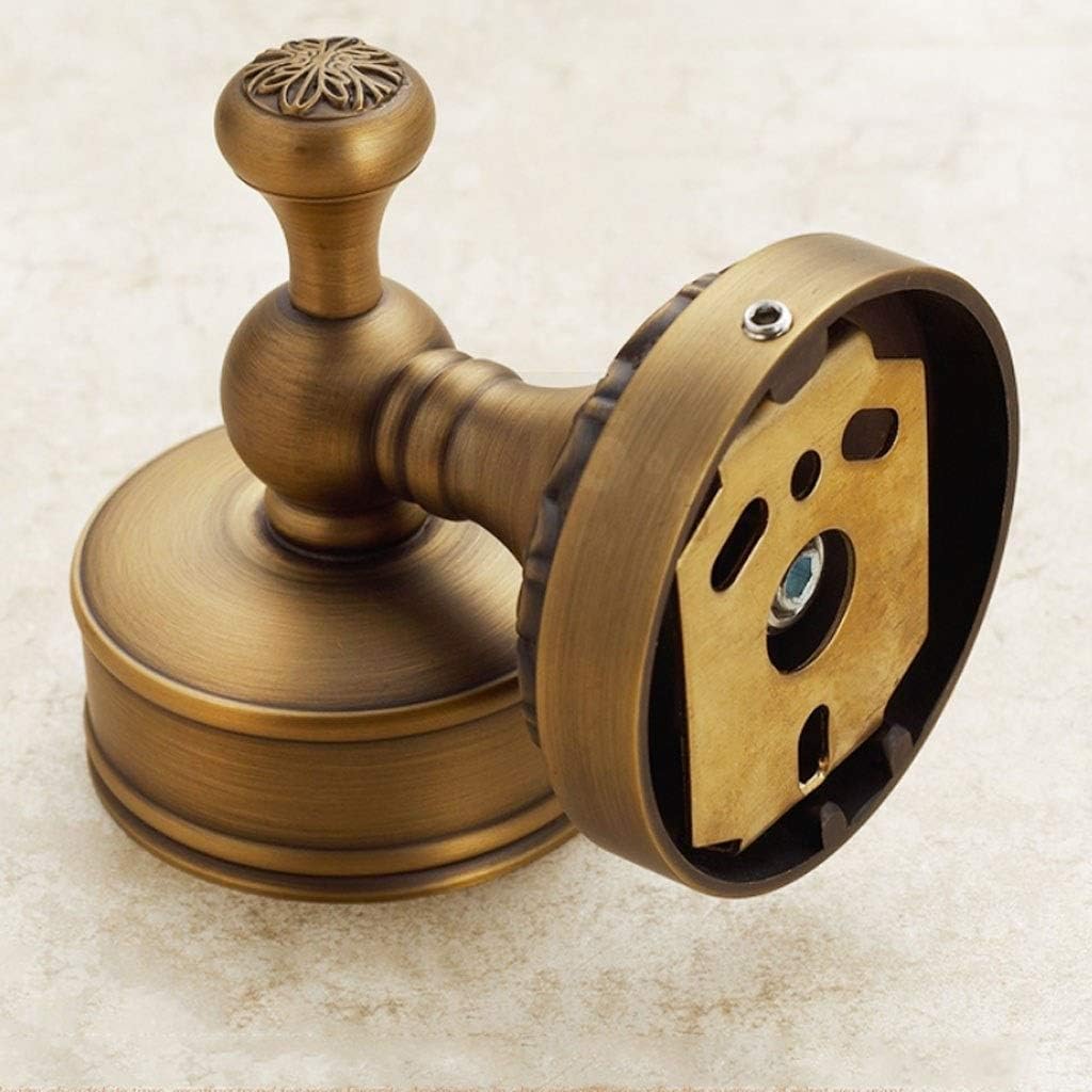 NOVOCE Toilet Brush Holder with Antique Brass Engraving