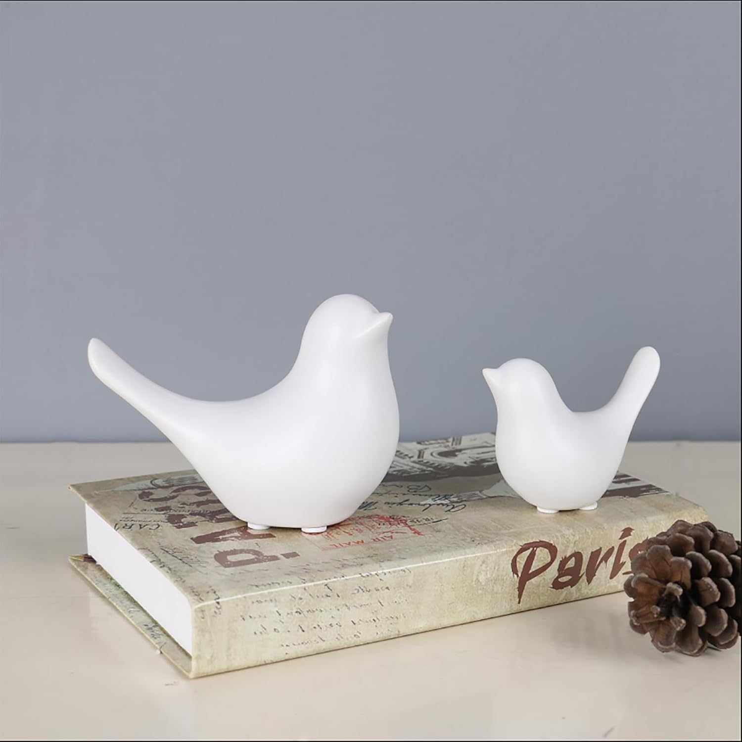 FANTESTICRYAN White Blessing Birds Statue Home Decor