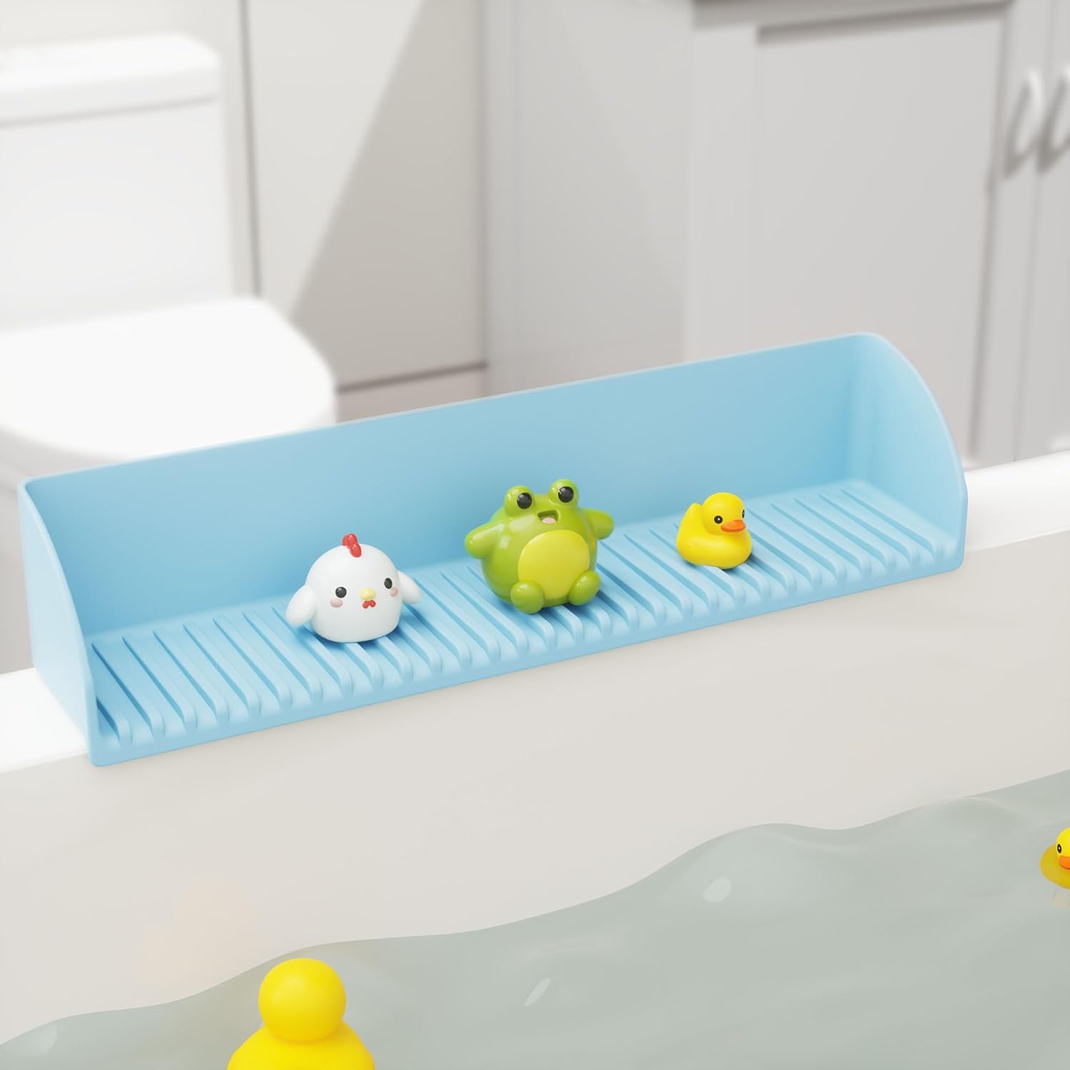 Roslim Splash Guard for Bathtub Sink 2 Pack Blue