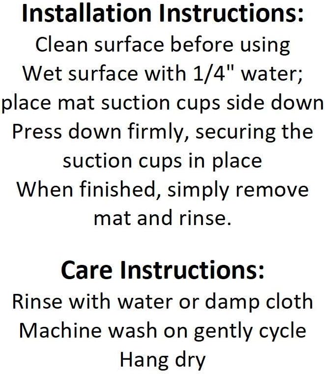 Deluxe Non Slip Bath Mat with Suction Cups - Teal