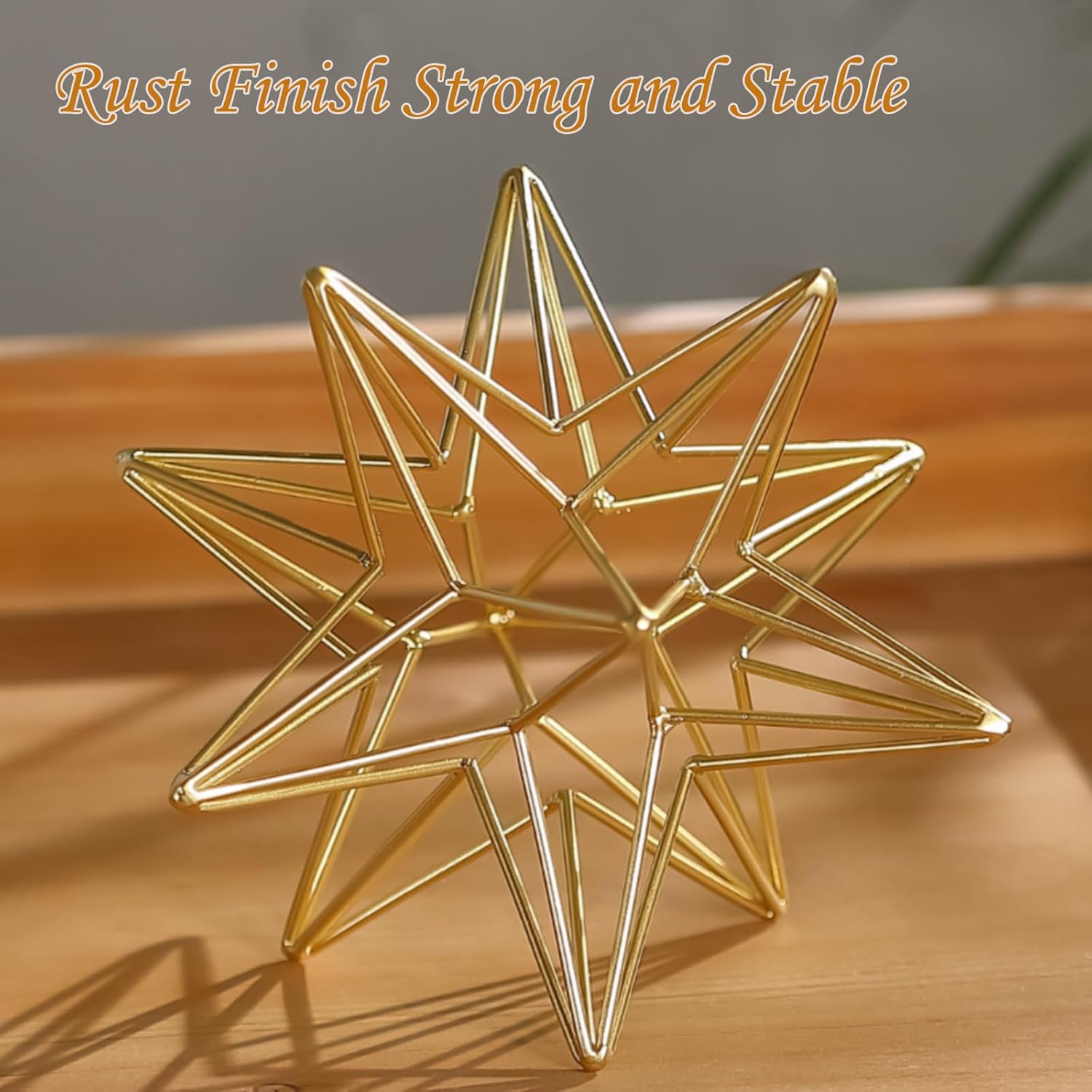 MOCOME 7 Inch Gold Decorative Sphere Sculpture