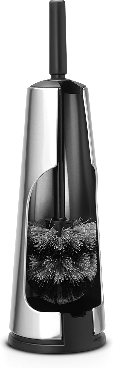 Brabantia Toilet Brush with Holder - Medium Matt Steel