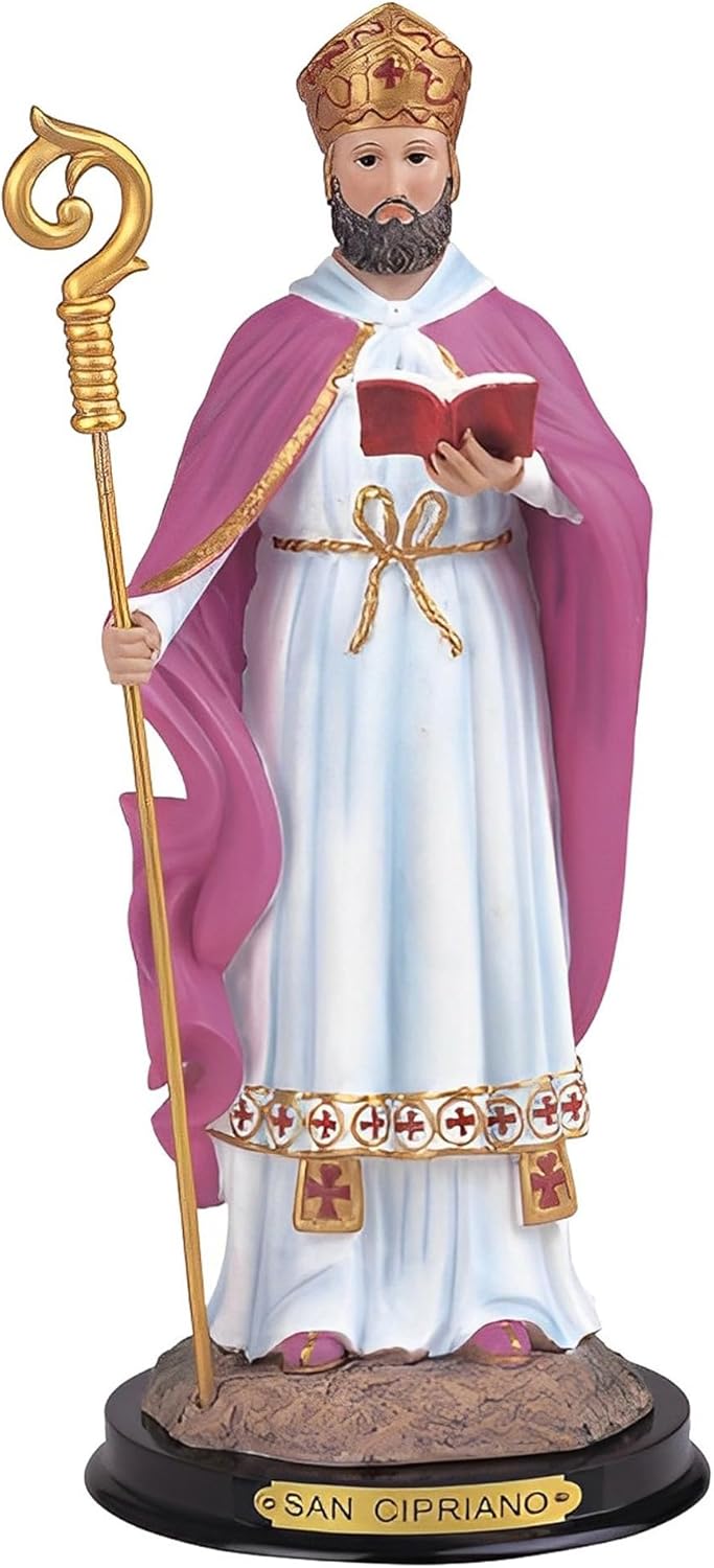 ICE ARMOR 12 H Saint Cipriano Statue Religious Figurine
