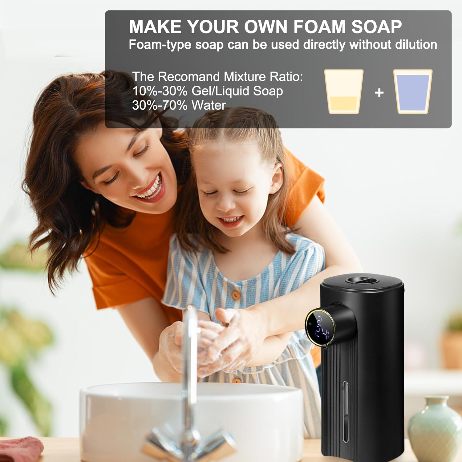 Blancel Smart Foaming Soap Dispenser with LCD Screen