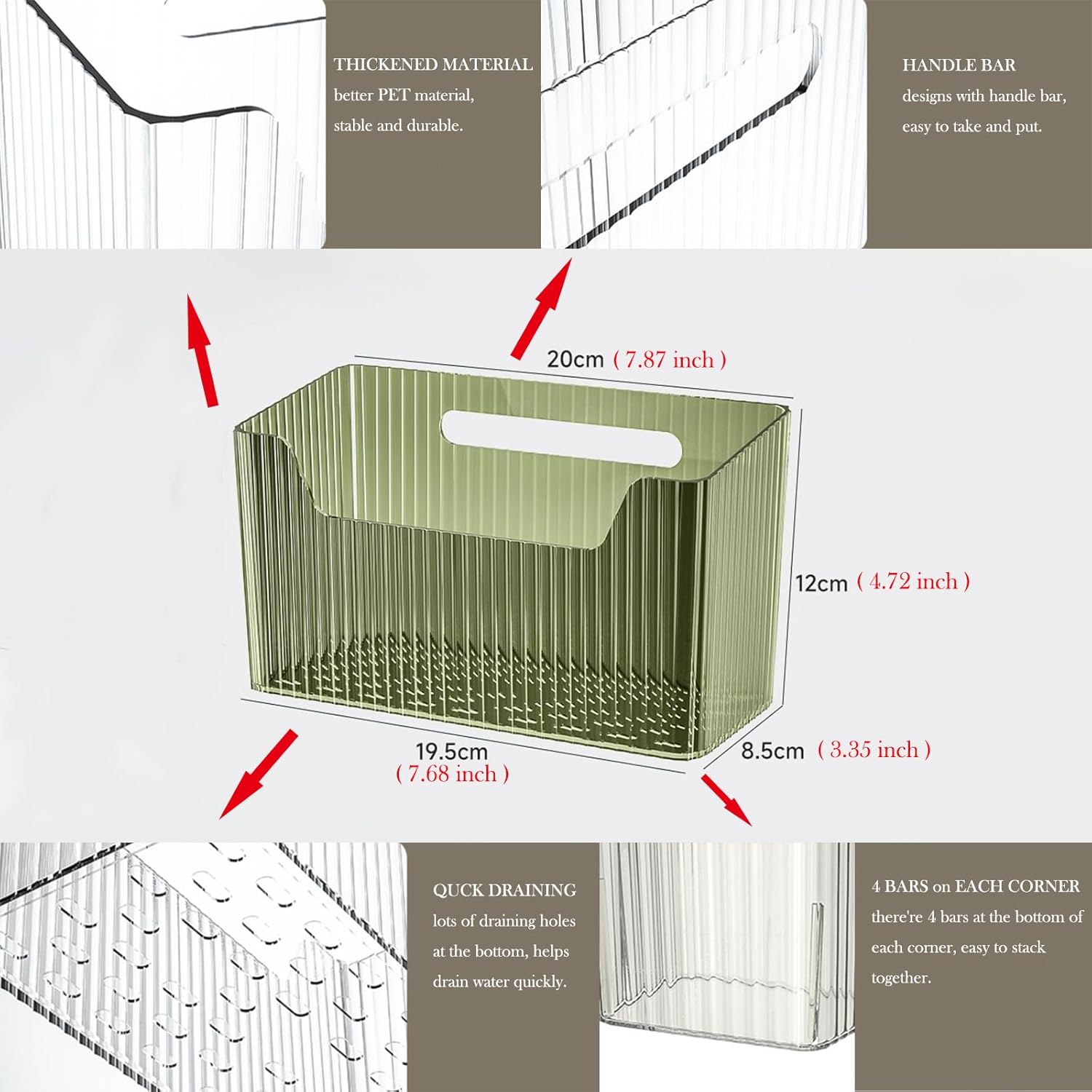 Lae Nuvole Wall Mounted Shower Caddy Storage Basket Set Of 2
