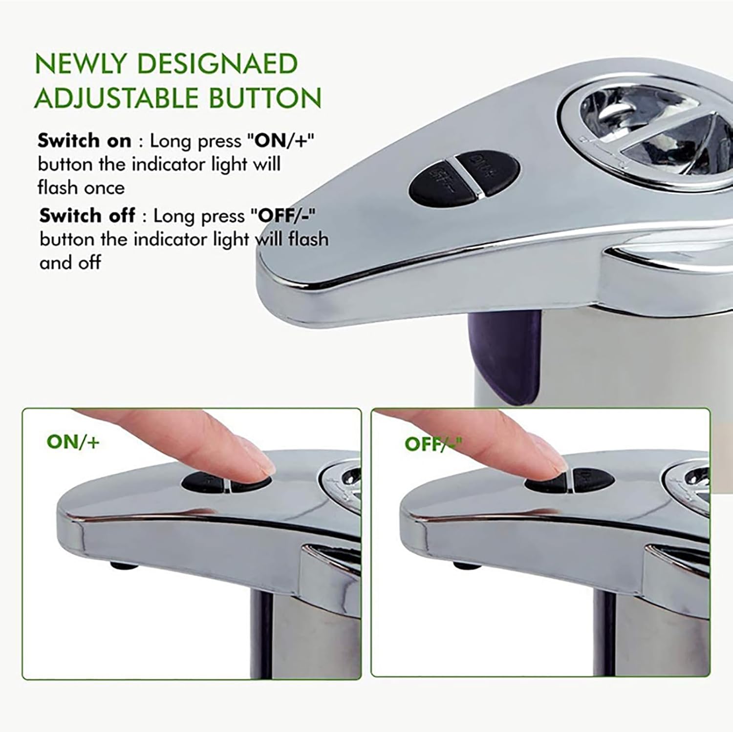 Automatic Soap Dispenser with 3 Levels and Infrared Sensor 1
