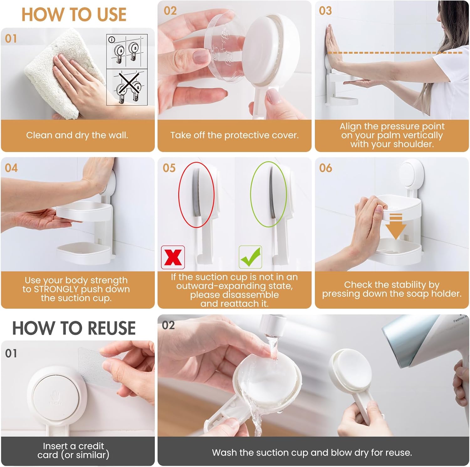 LEVERLOC Double Layer Suction Soap Dish Holder 1