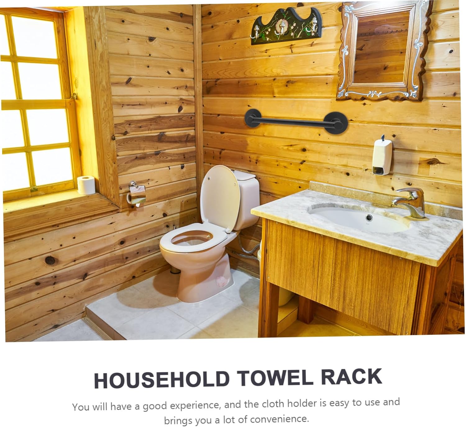 Luxshiny Wall Mounted Towel Rack for Bathroom Kitchen