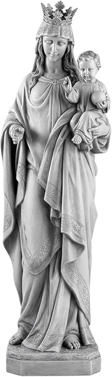 Avalon Gallery Mary Queen of Heaven Statue 245 Tall Stone Resin Garden Sculpture