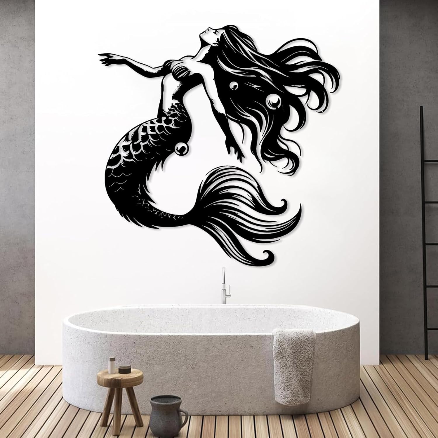 LARNT Mermaid Metal Wall Sculpture 39x39 1