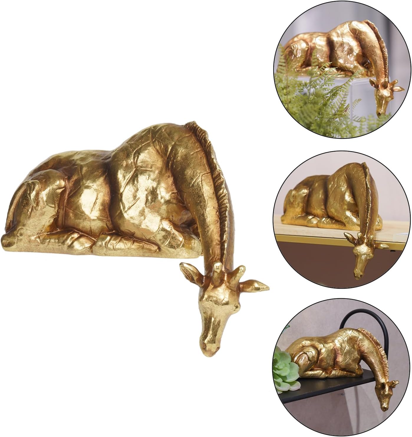 Braxio Golden Giraffe Home Decor Statue