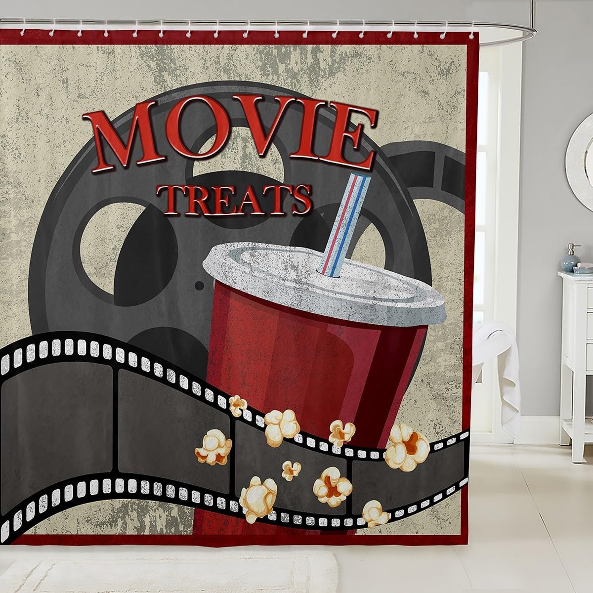 Feelyou Movie Theme Shower Curtain Set