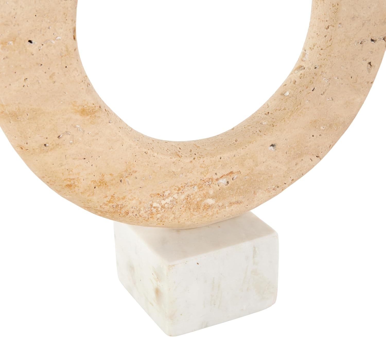 Deco 79 Marble Abstract Decorative Sculpture Ring