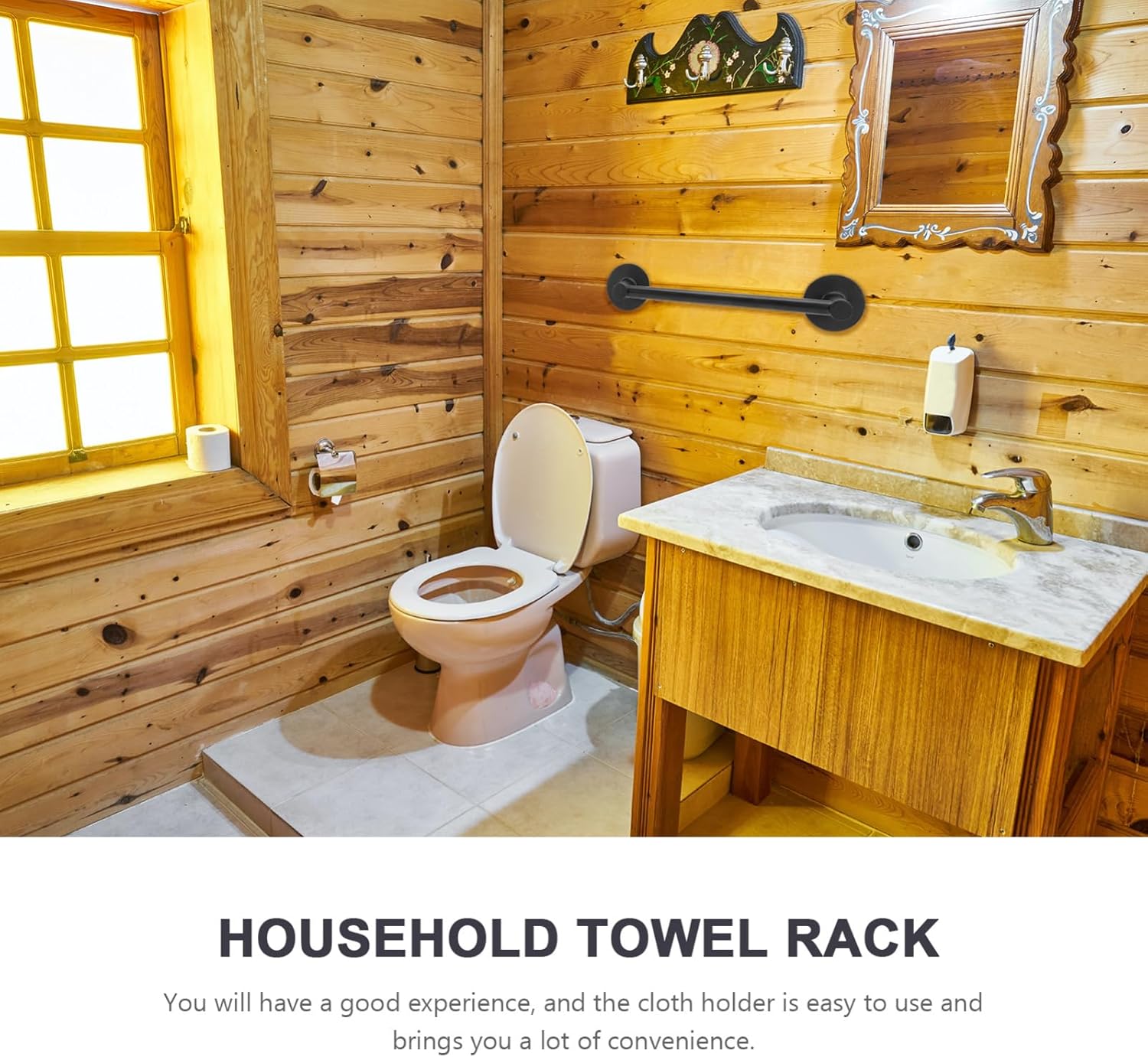 GLEAVI 1Pc Wall Mounted Towel Rack 1