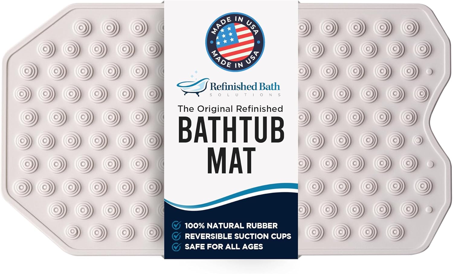 Original Bathtub Mat Non Slip Rubber for Textured Tubs