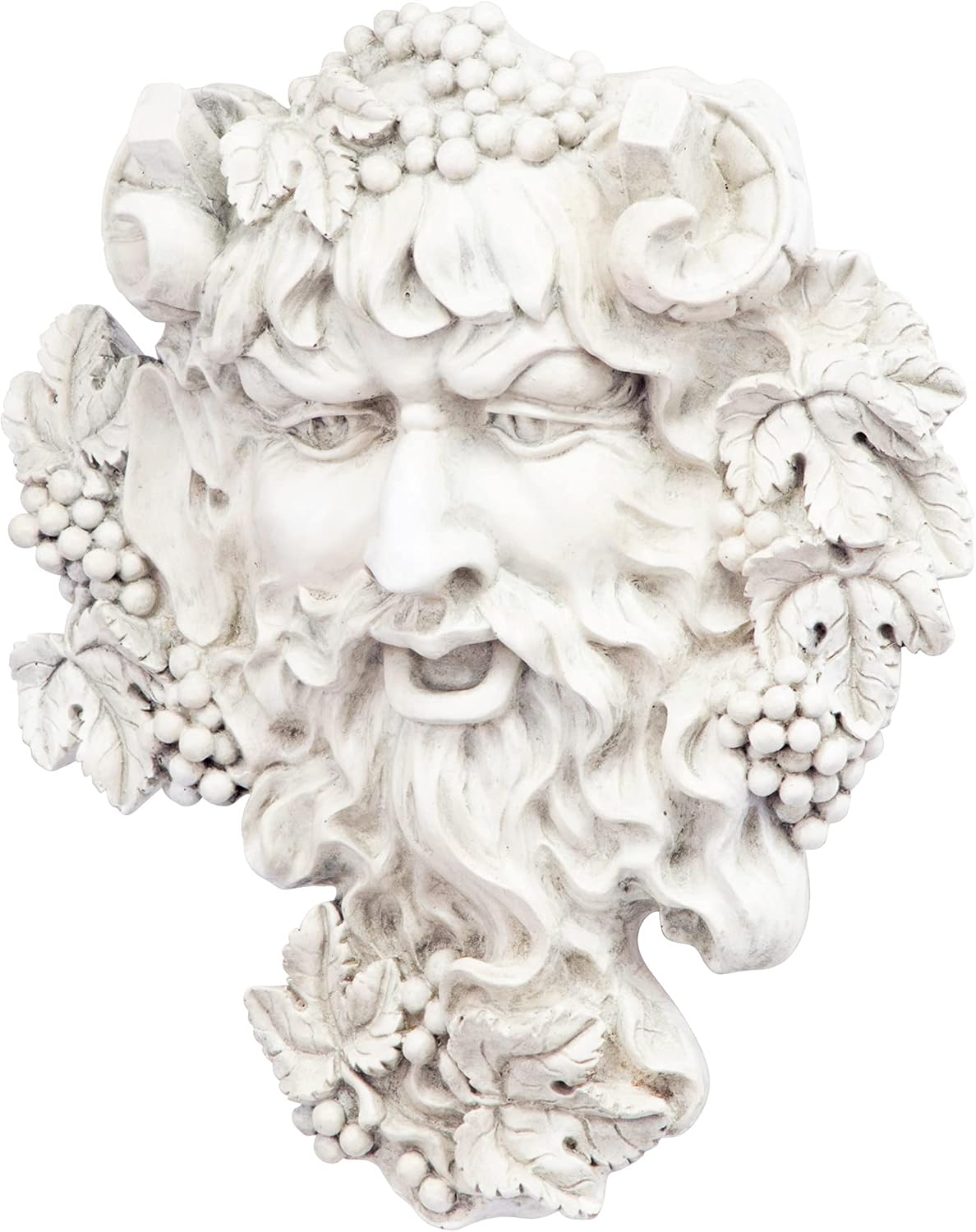 Design Toscano Bacchus Wall Sculpture 12 Inch Tall Cast Stone Resin Antique Finish