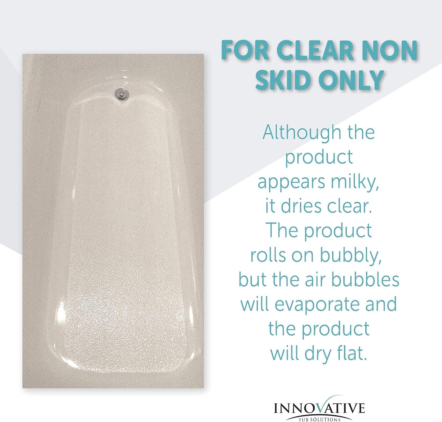 Tub Guard Anti Slip - Clear Non Slip Coating for Bathtubs Showers