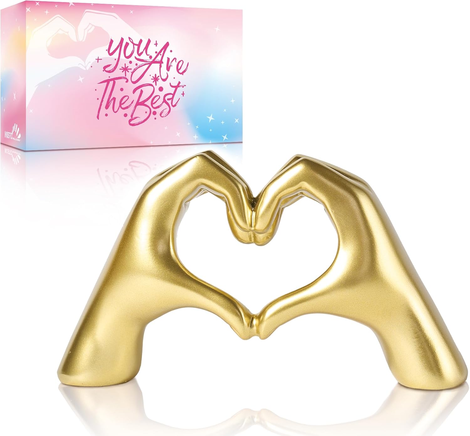 Heart Hands Sculpture Decor for Bedroom and Office