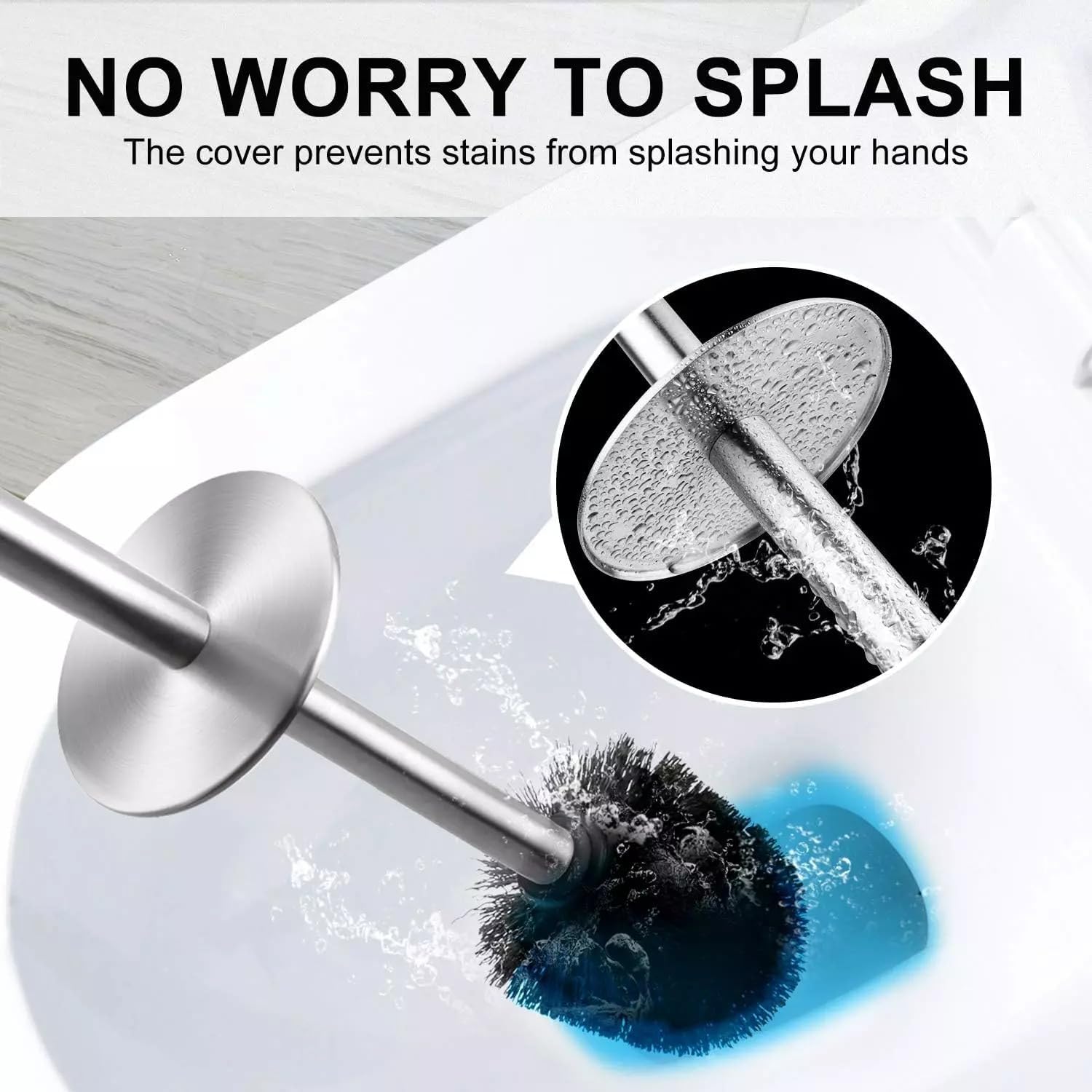 KGYXYXXC Toilet Brush Set with 304 Stainless Steel Handle