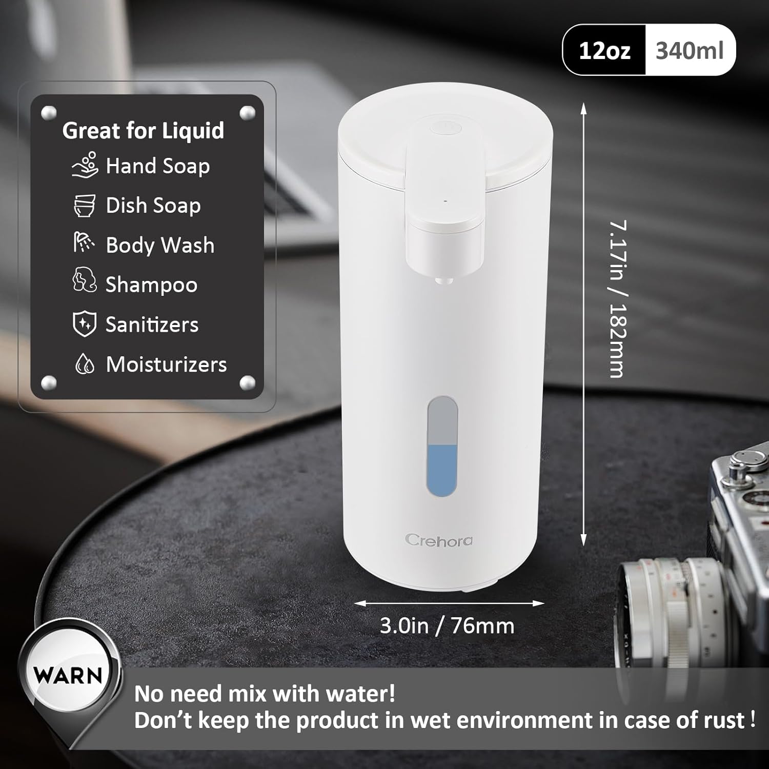 Automatic Touchless Soap Dispenser with 3 Levels Adjustable Volume 1