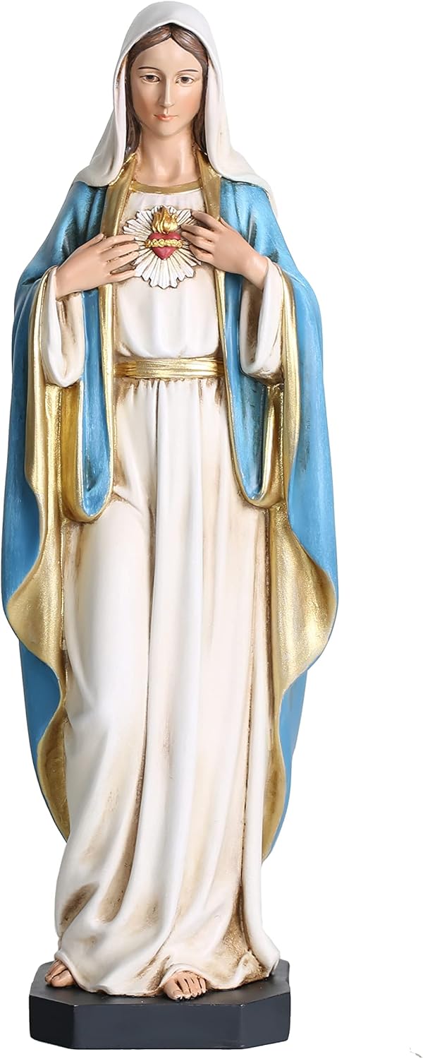 BC Catholic Immaculate Heart of Mary Statue 10 H