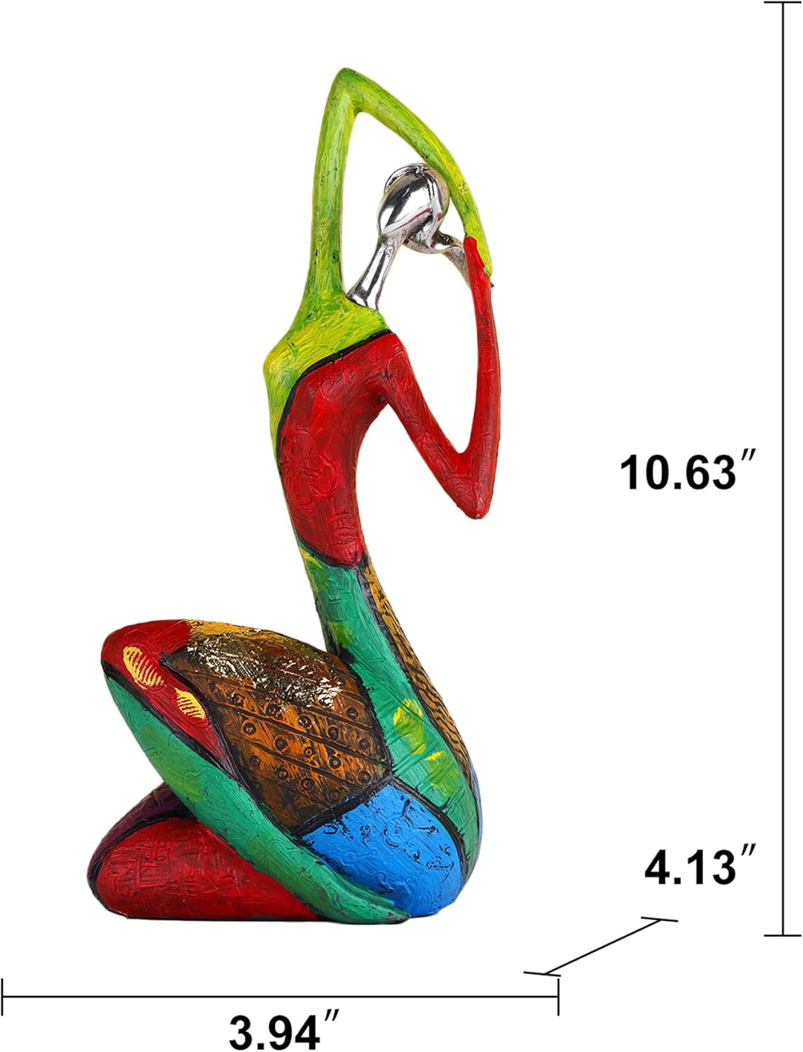 Suruim Colorful Abstract Woman Sculpture Home Decor