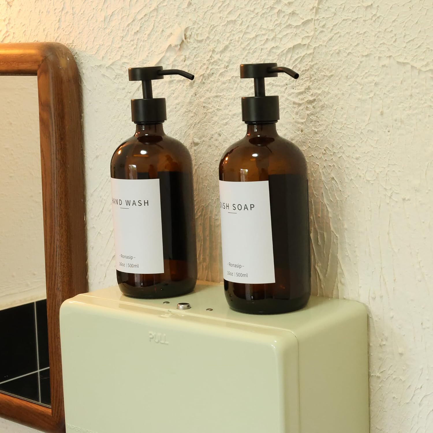 Ronasip 5-Piece Kitchen Soap Dispenser Set