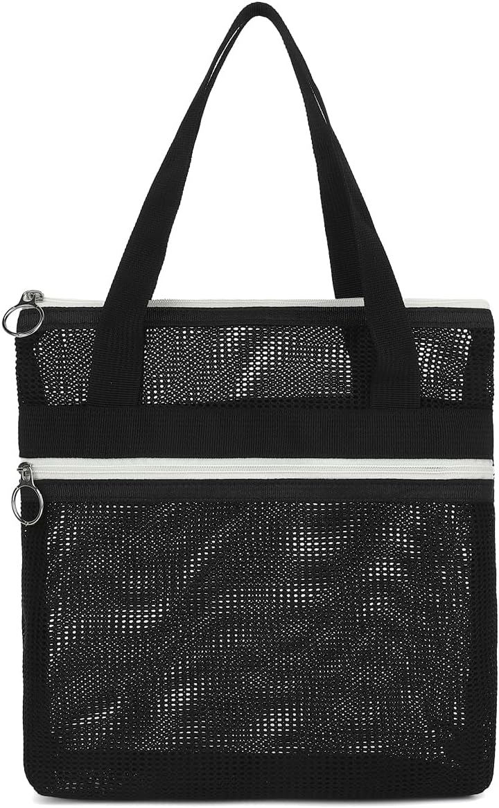 GYEUKHAM Mesh Shower Caddy Quick Dry Portable Toiletry Organizer Black
