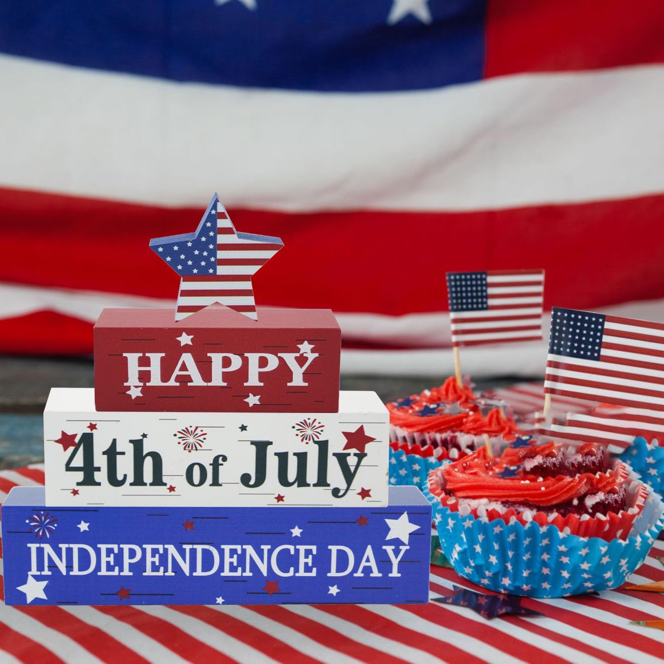 Laoone 4th of July Patriotic Decorations Set
