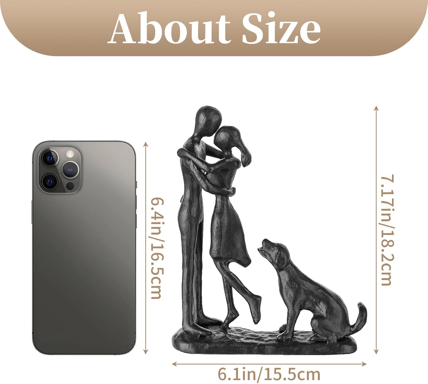Sziqiqi 6th Anniversary Couple Love Sculpture