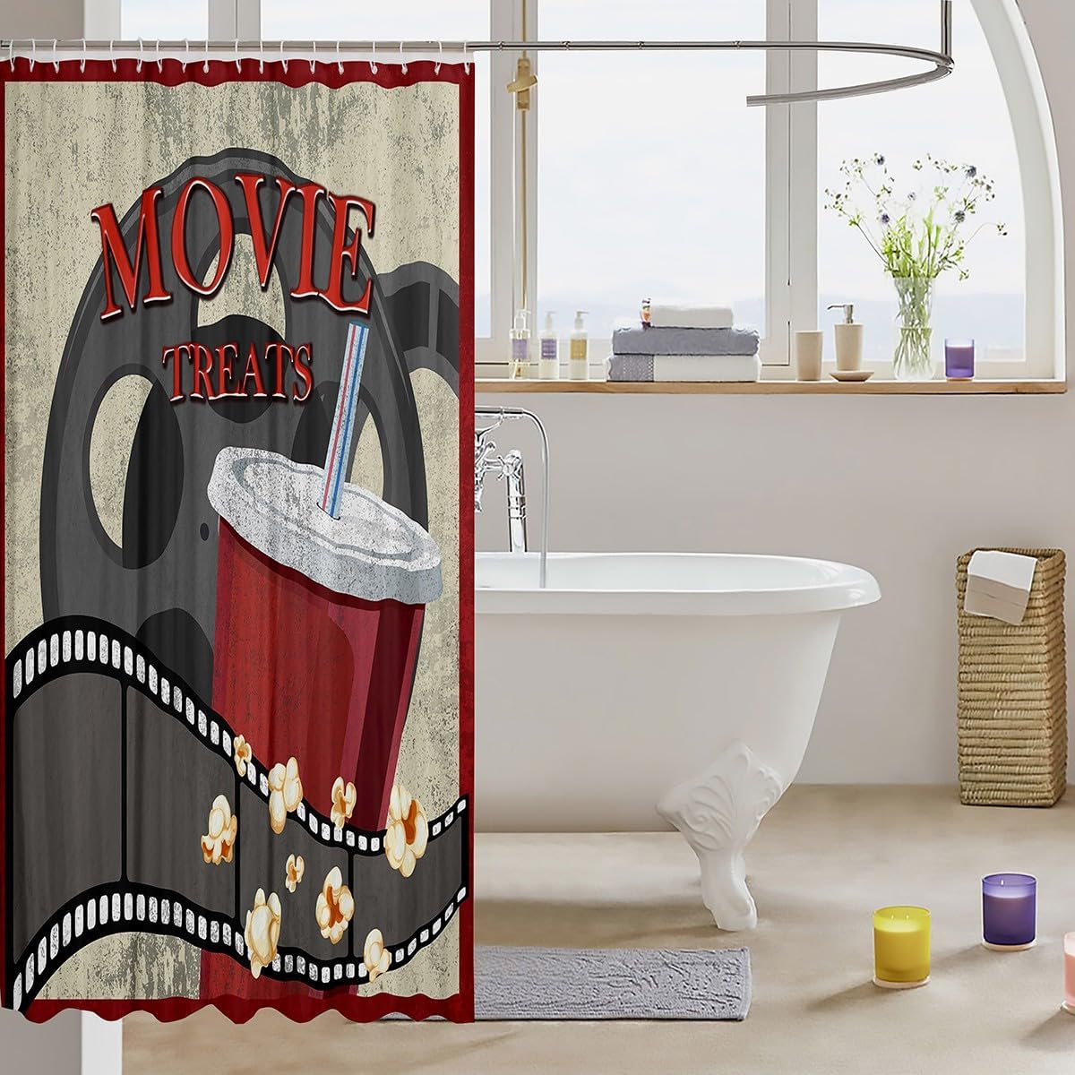 Feelyou Movie Theme Shower Curtain Set