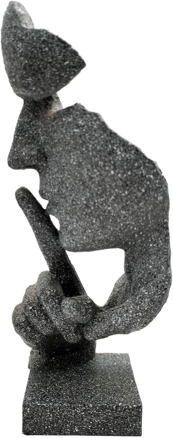 Thinker Statue Keep Silence Office Decor Sculpture 1