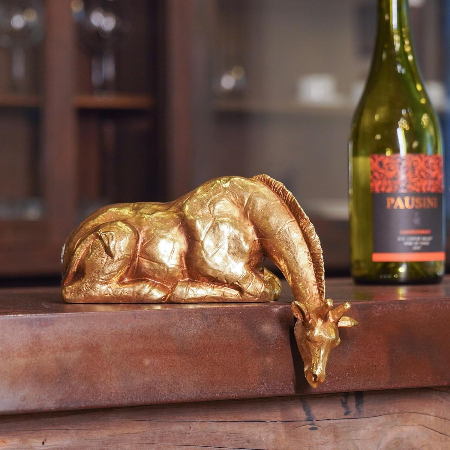Braxio Golden Giraffe Home Decor Statue