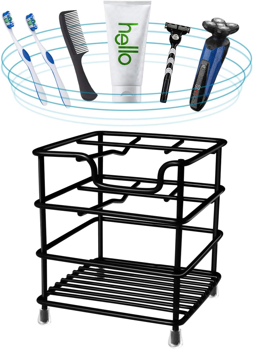 HYRIXDIRECT Modern Toothbrush Holder Organizer