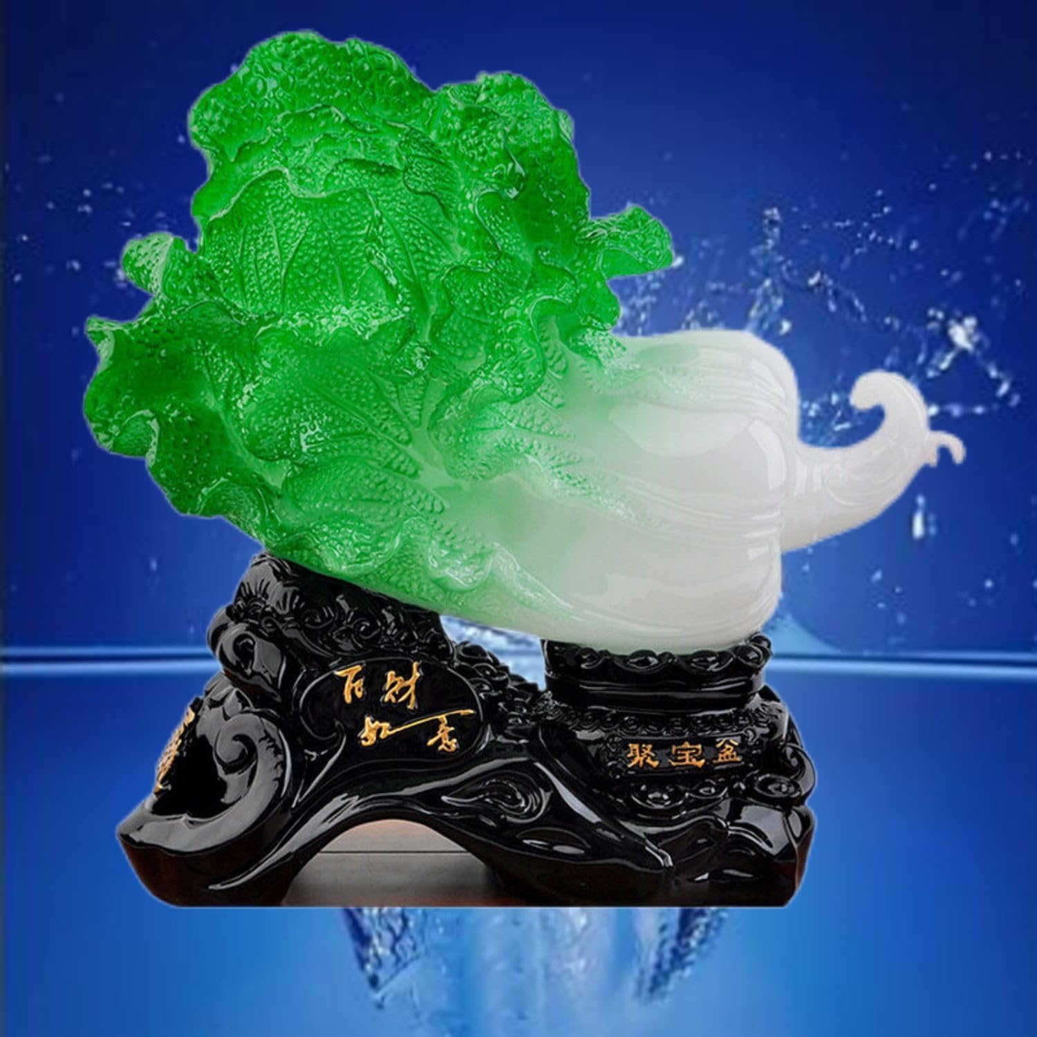 Large Wealth Prosperity Jade Bumpy Money Pot for Home Decor