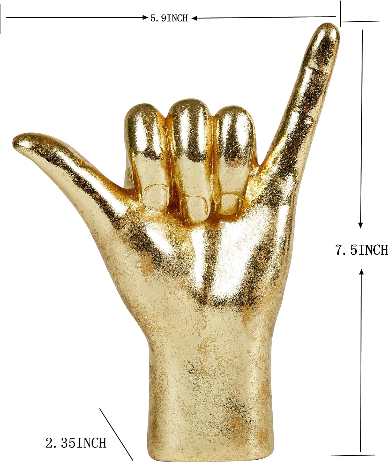 78 Resin Gold ASL Signal Sculpture Statue 1