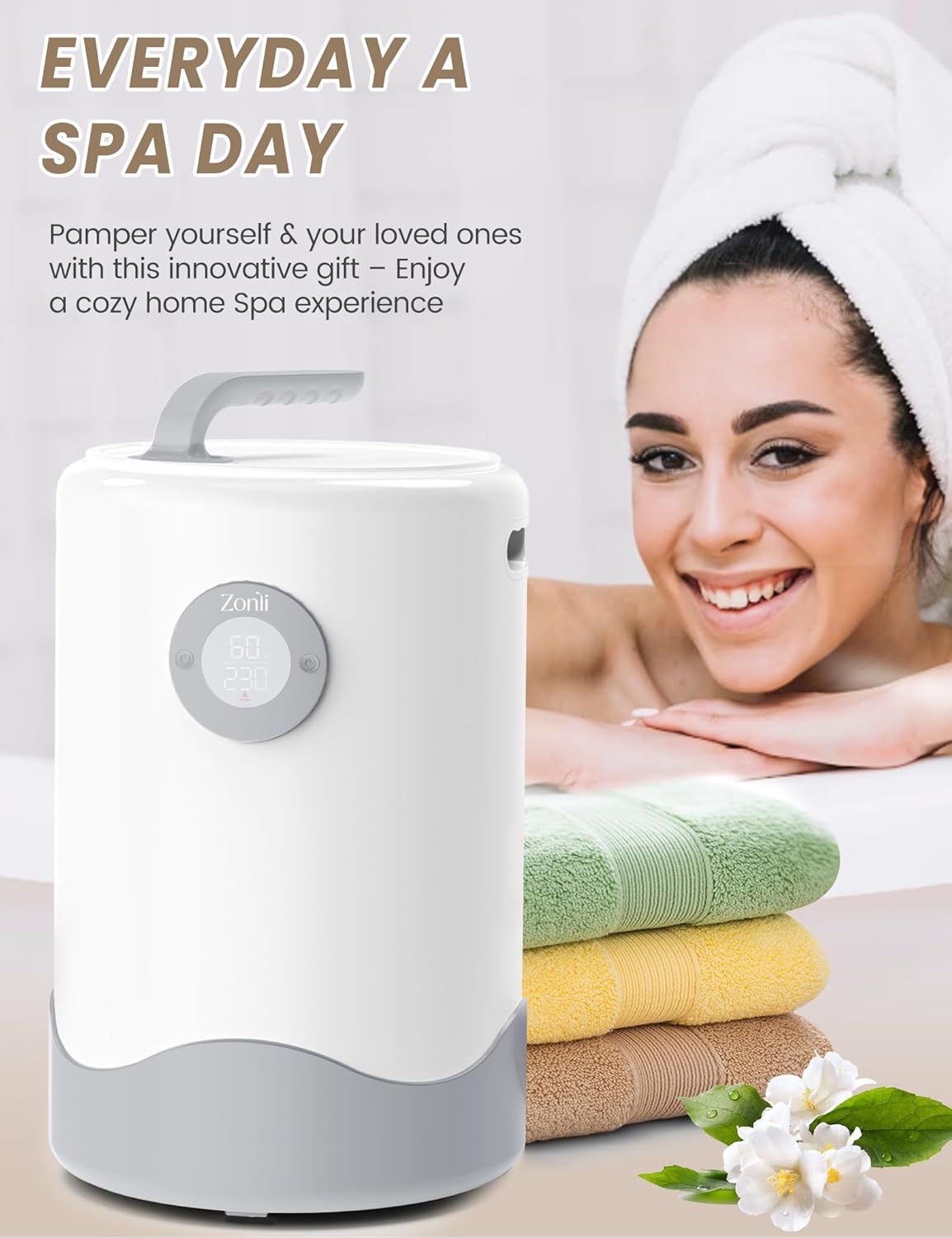 ZonLi Towel Warmer with Scented Discs 360 Wall Heating Auto Shut-Off