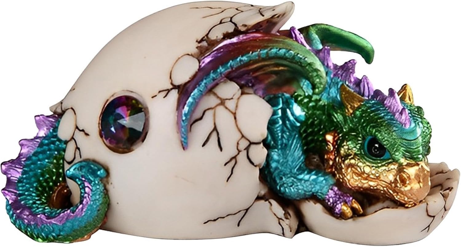 ICE ARMOR 55 W Colorful Dragon Baby Hatchling Statue