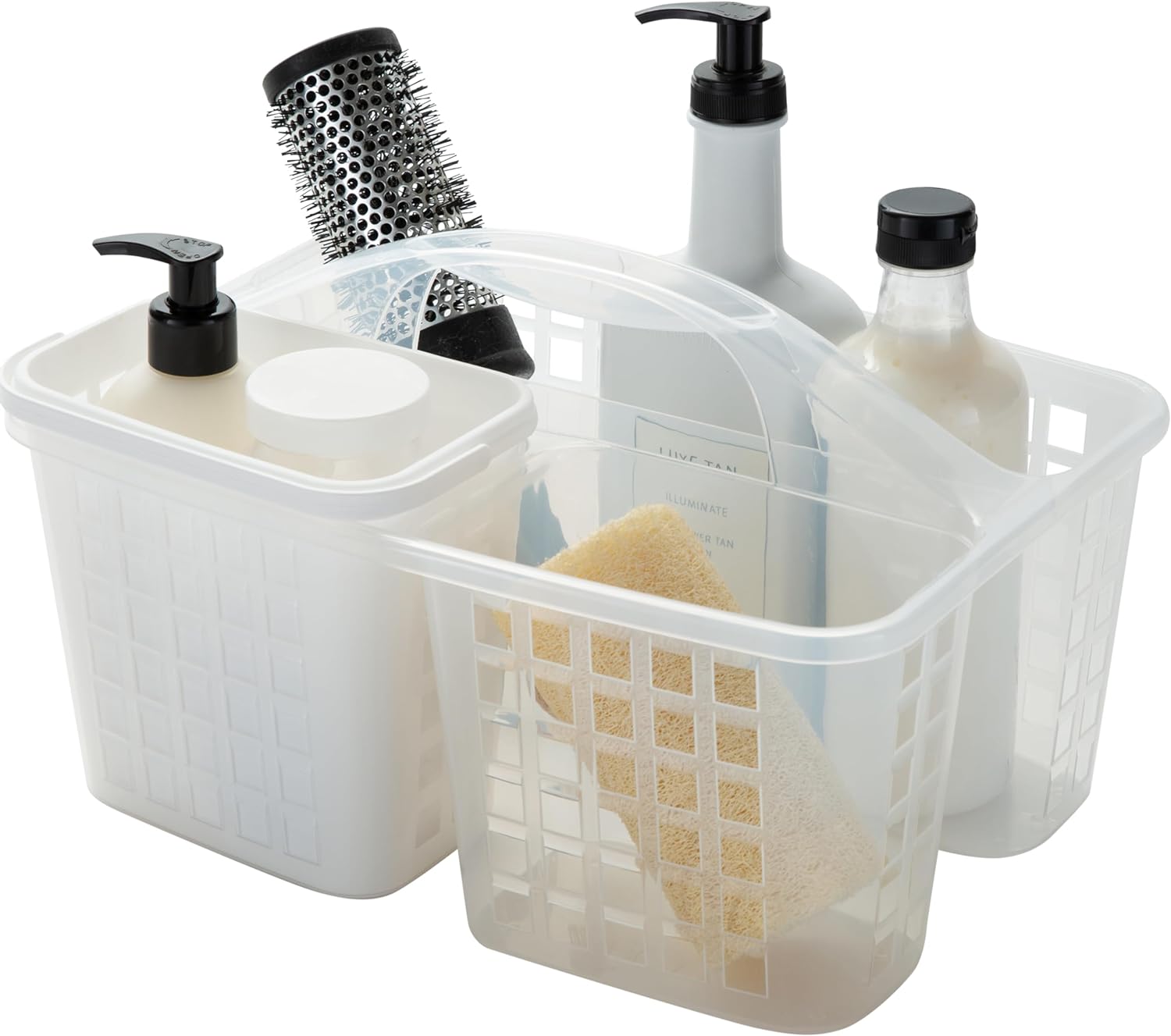 Bath Bliss 2 in 1 Portable Shower Caddy with Drain Holes