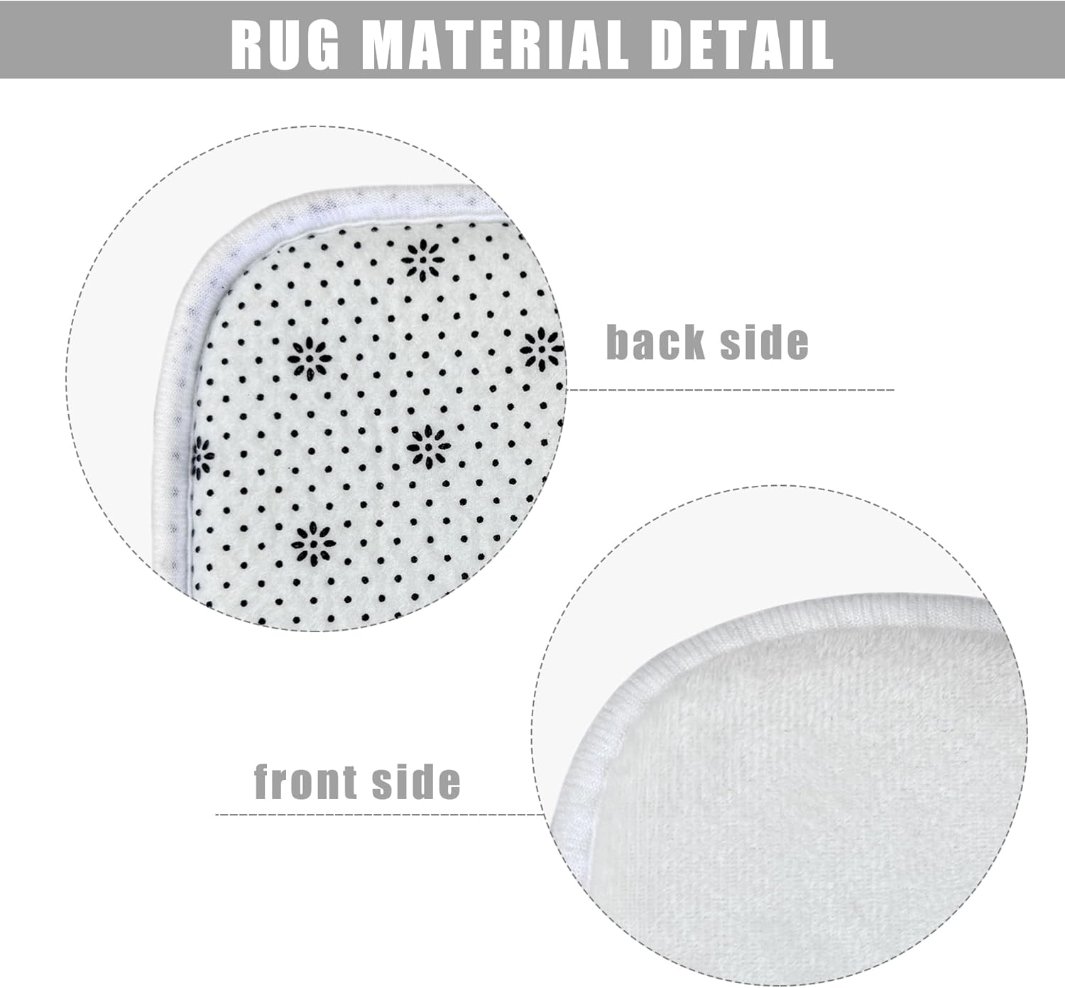 Riyidecor 4PCs Black Red Shower Curtain Set with Non-Slip Mats