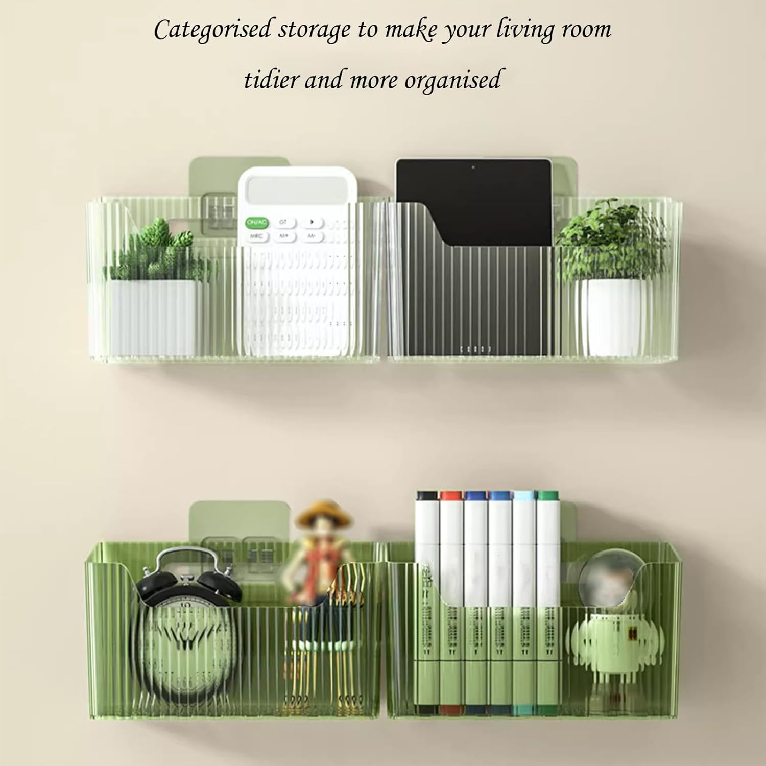 Lae Nuvole Wall Mounted Shower Caddy Storage Basket Set Of 2