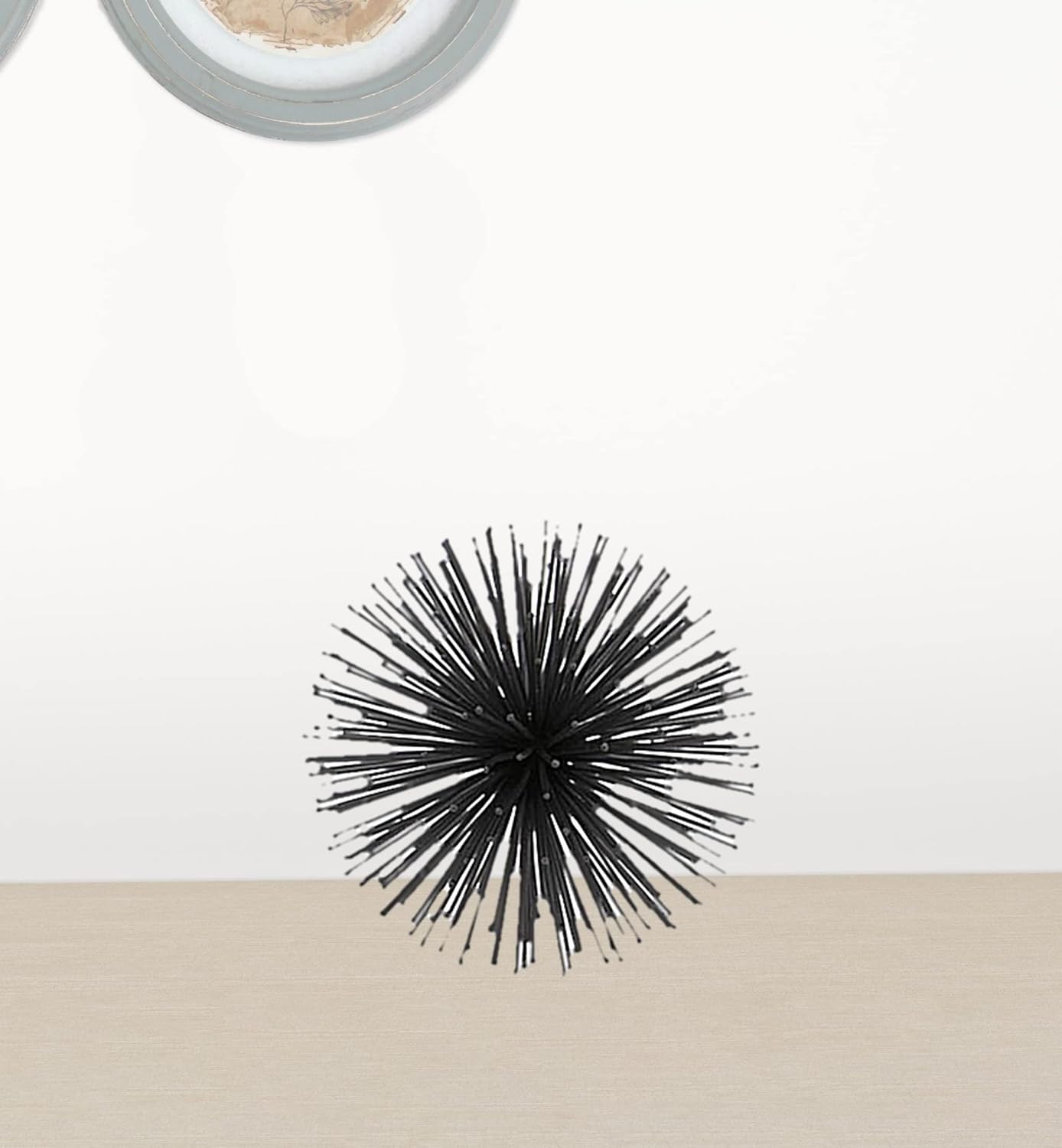 Modern Day Accents 6 Black Spiked Sphere Decor