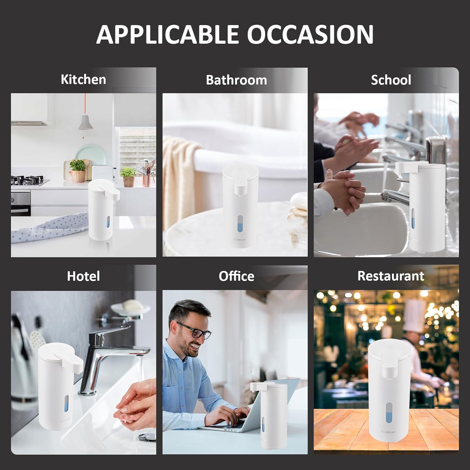 Automatic Touchless Soap Dispenser with 3 Levels Adjustable Volume 1