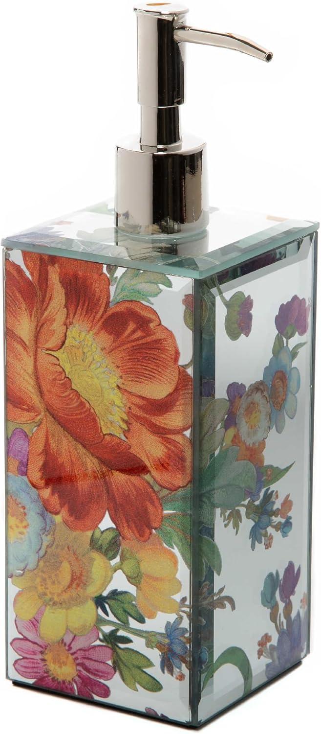 MacKenzie-Childs Pump Dispenser with Flower Design