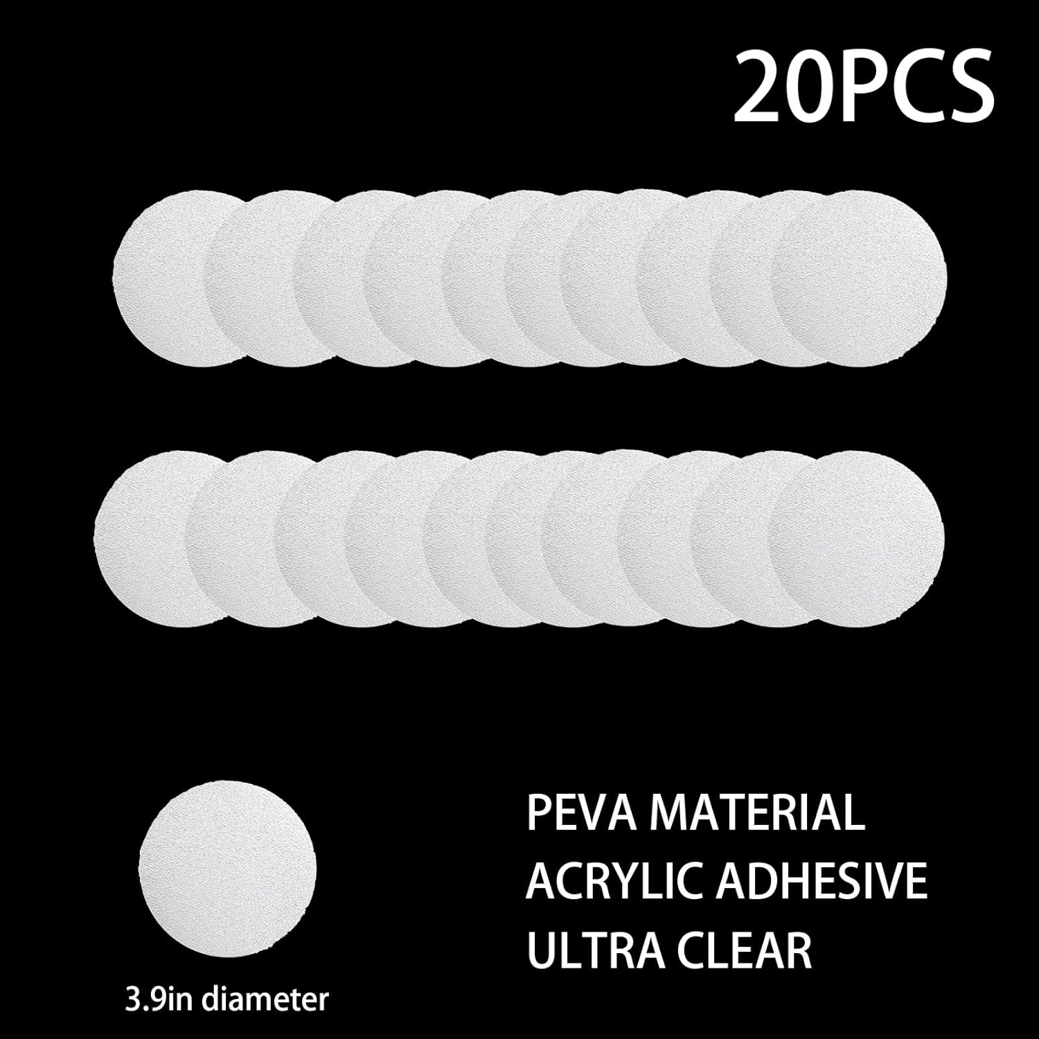 SANKEMU 20PCS Clear Non-Slip Bathtub Stickers