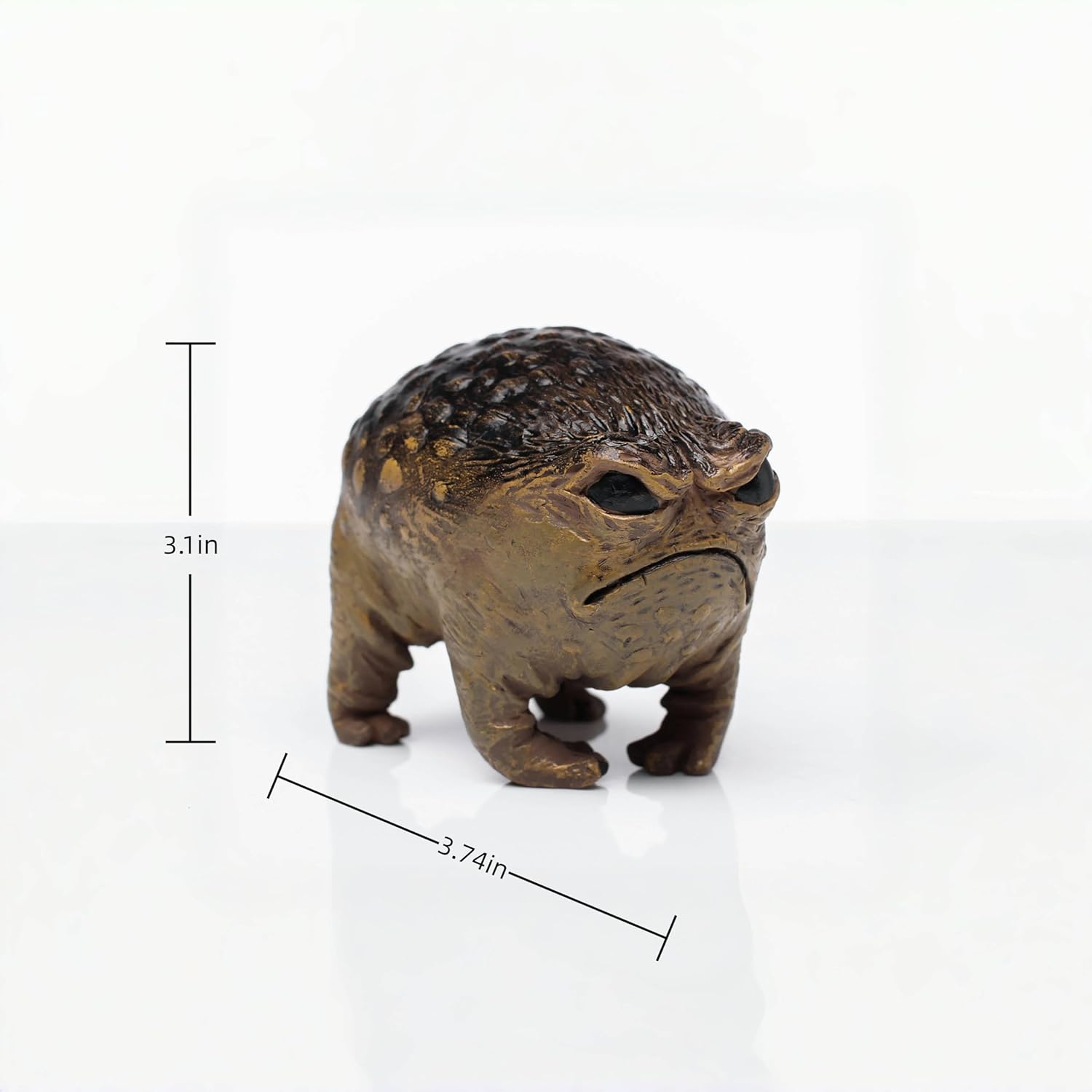 Grumpy Frog Toad Statue Outdoor Garden Decor