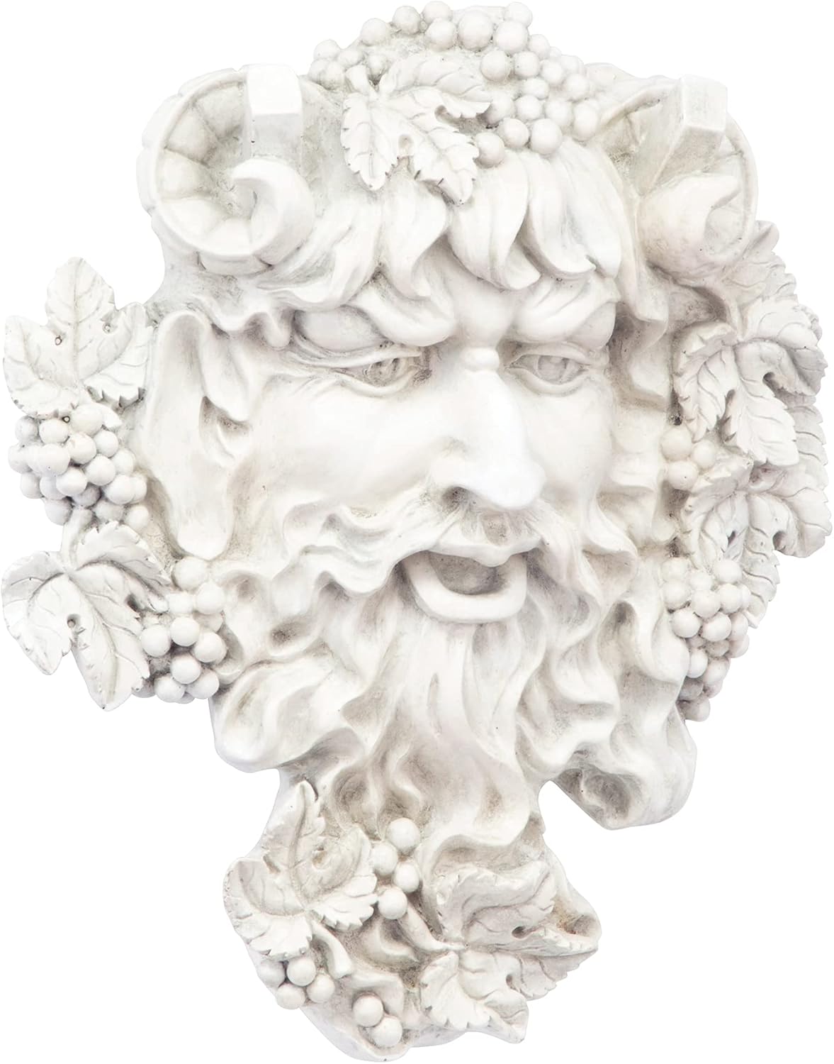 Design Toscano Bacchus Wall Sculpture 12 Inch Tall Cast Stone Resin Antique Finish